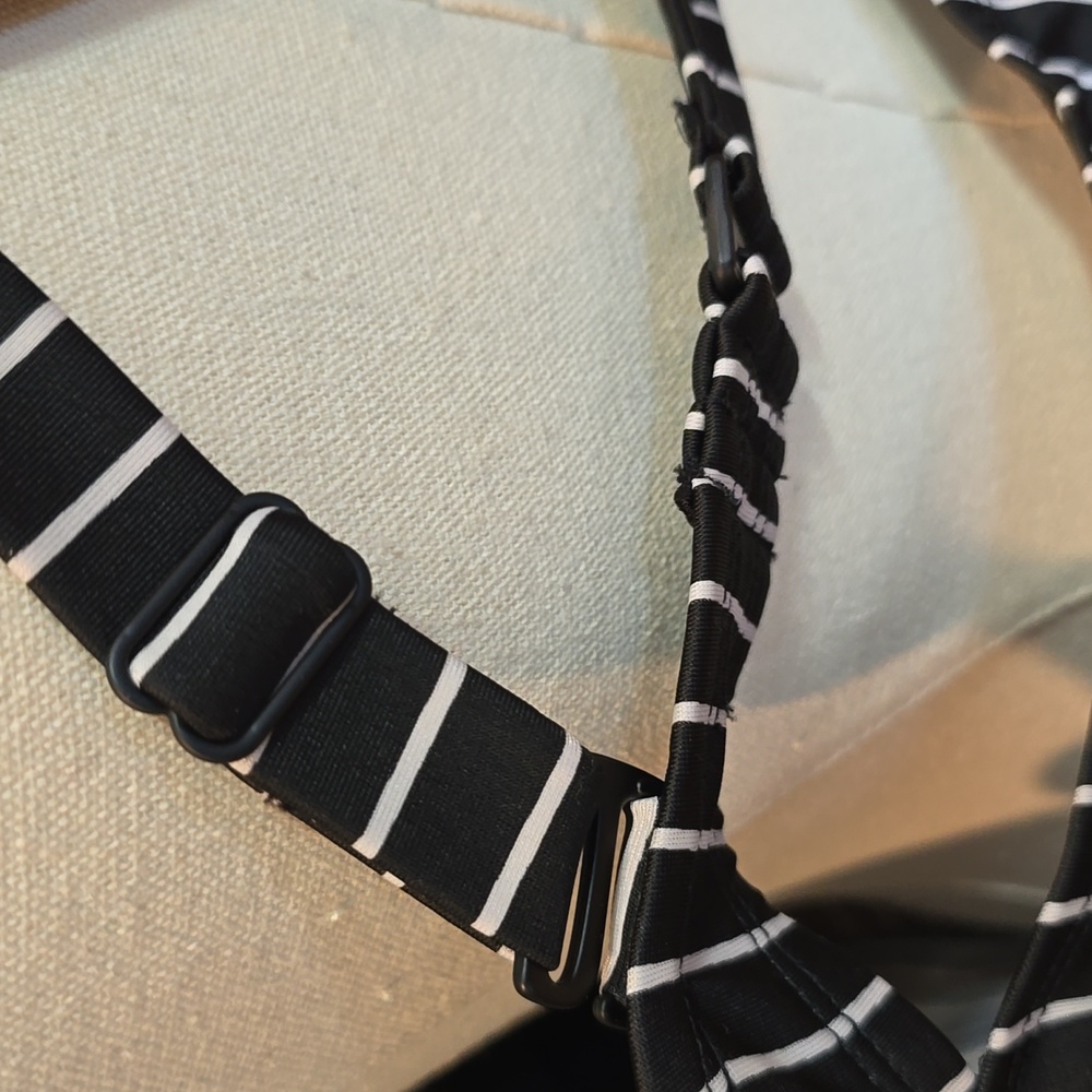 All In Motion Blk/Wht Tankini Top 16W - Picture 6 of 8